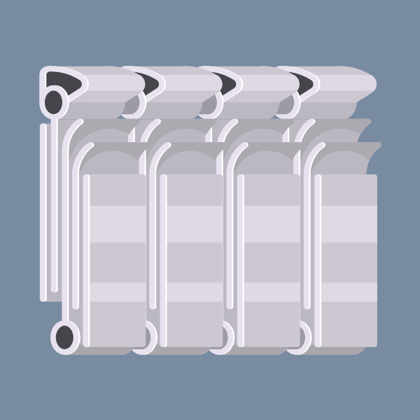Radiator heating device 3D