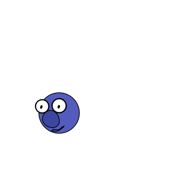 Cartoon blueberry