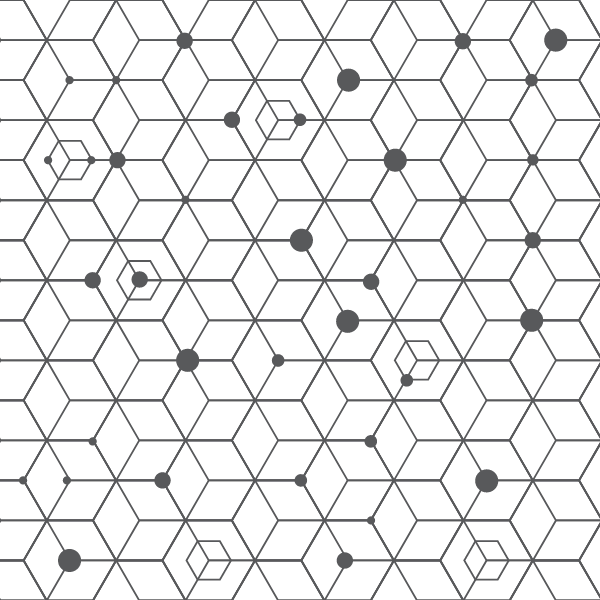 Cube 3D line pattern