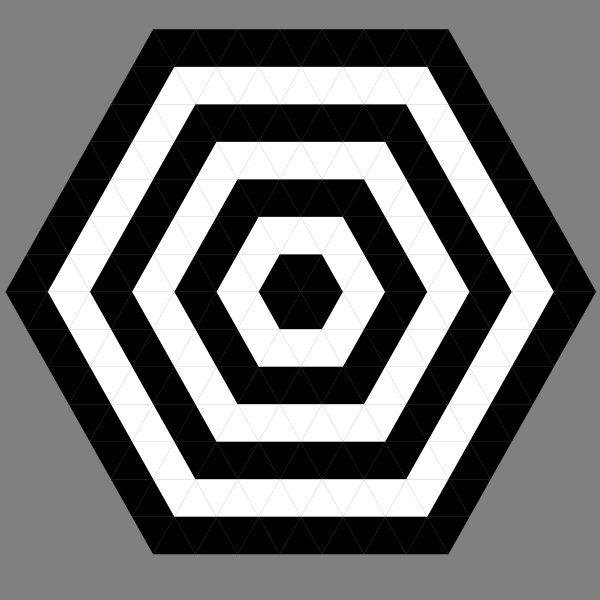 Hexagon target