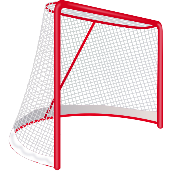 Hockey goal vector clip art