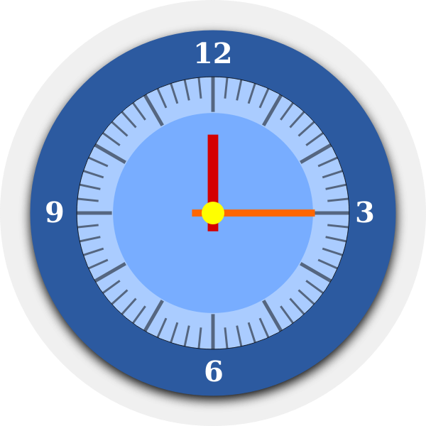 Wall clock vector graphics