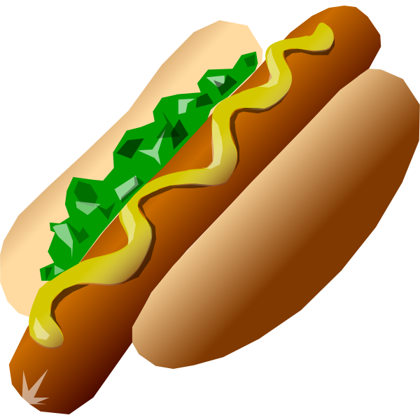 Image of a hot dog served with mustard