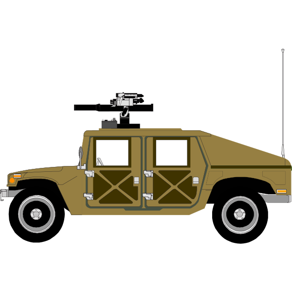 Armored military vehicle