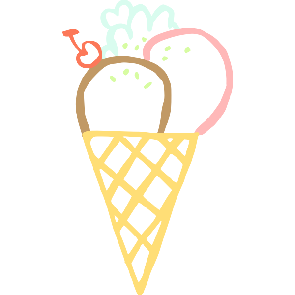 Ice cream cone drawing