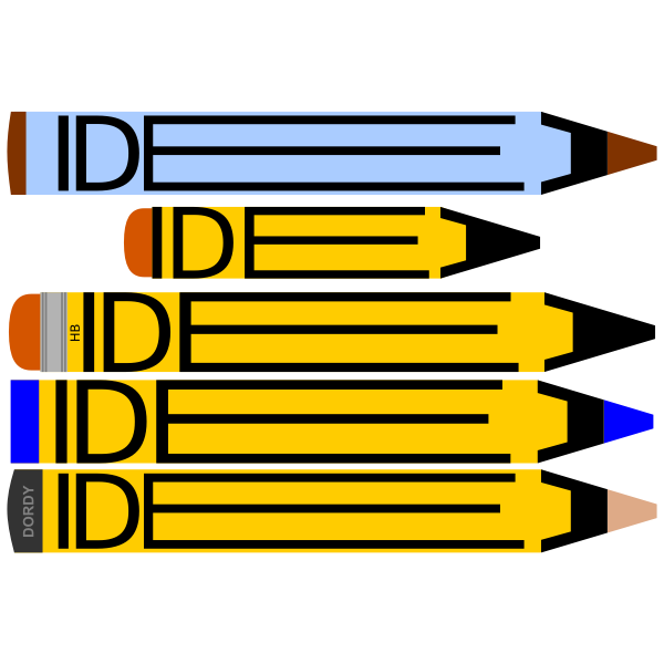 Idea logo concept with pencils