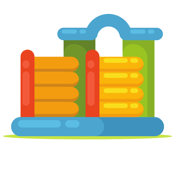 Inflatable trampoline