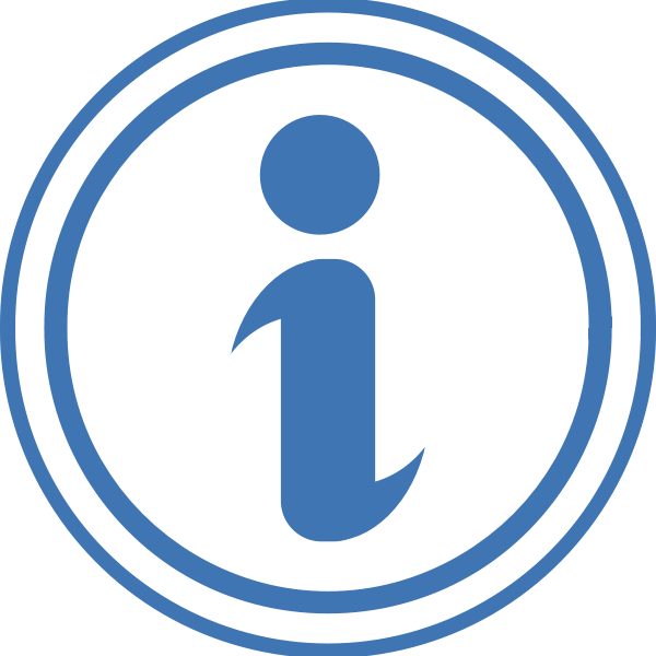 Vector illustration of simple information point icon