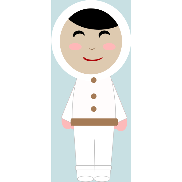 Inuit girl vector image