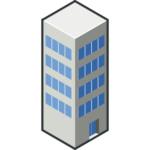 Vector graphics of building