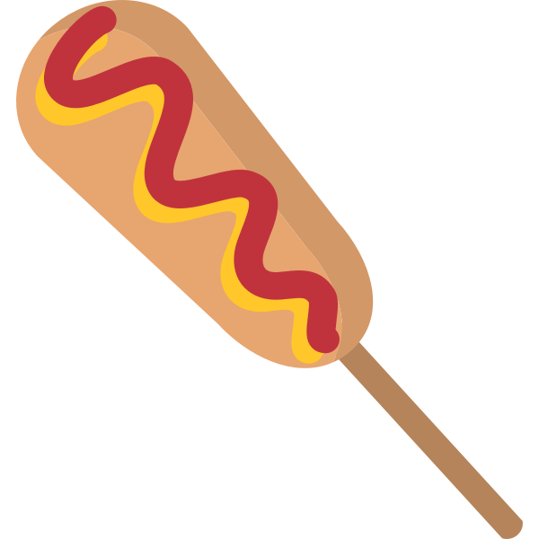 Isolated corndog