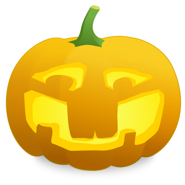 Mocking pumpkin vector clip art