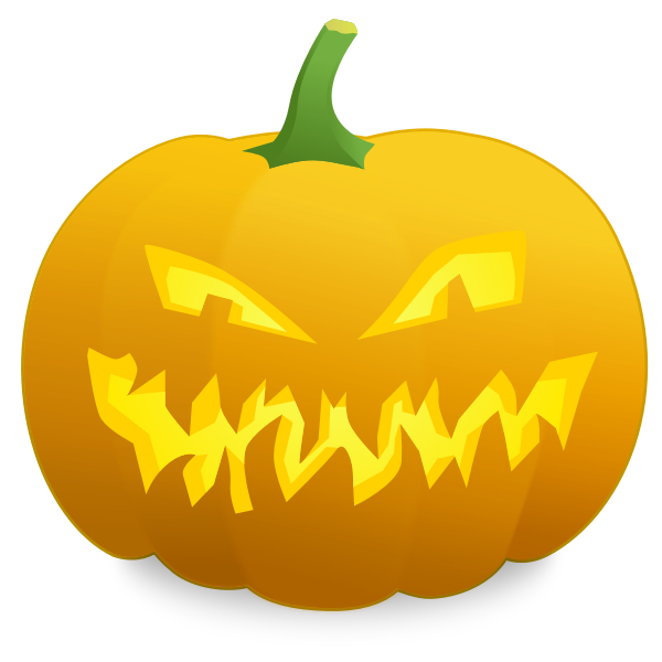 Mad pumpkin vector graphics