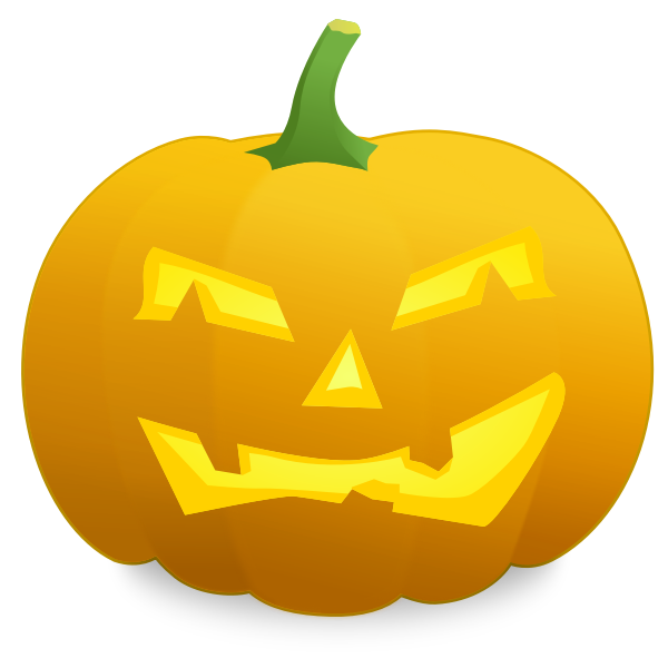 Grumpy pumpkin vector image