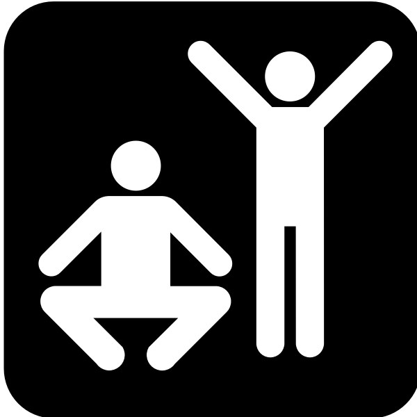 Pictogram for an exercise facility vector image