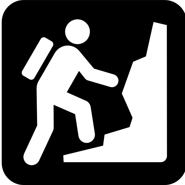 Pictogram for a climbing facility vector image