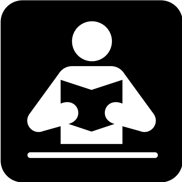 Pictogram for a library vector image