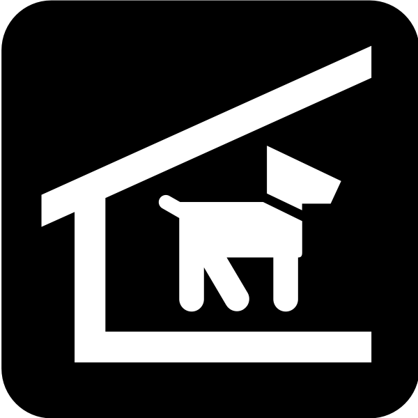 Pictogram for a dog shelter vector image