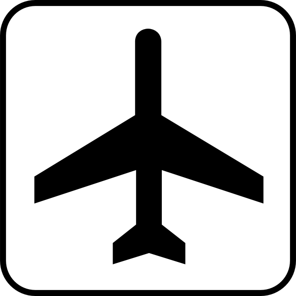 US National Park Maps pictogram for airfield vector image