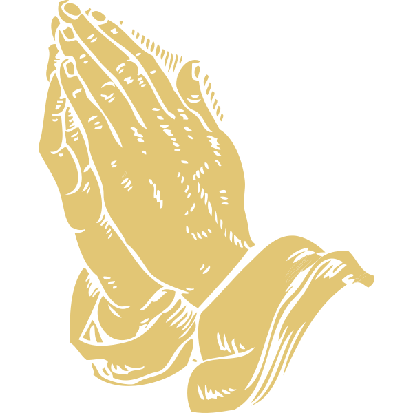 Praying hands vector graphics