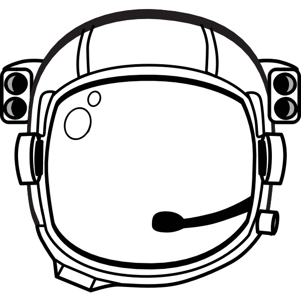 Astronauts helmet vector image