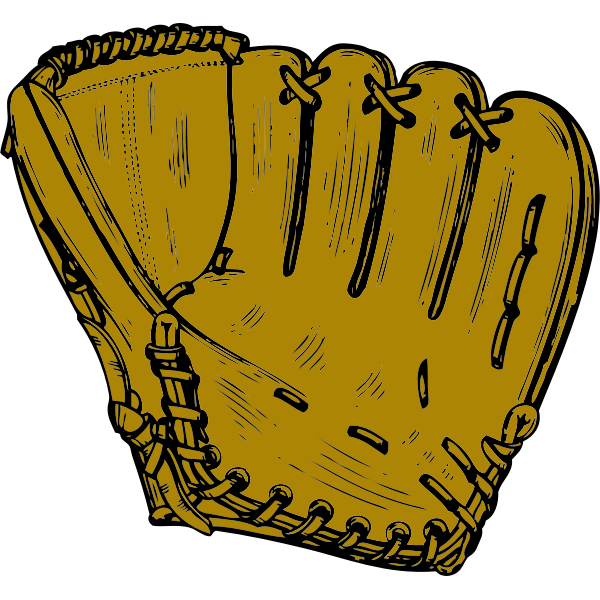 Baseball glove vector image