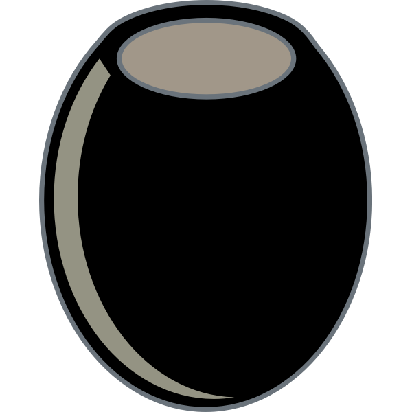 Black olive vector