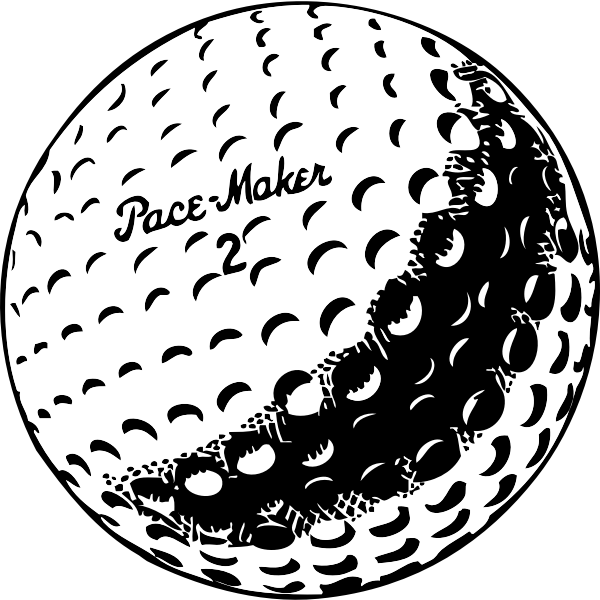 Golf ball vector graphics