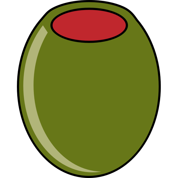 Green olive vector