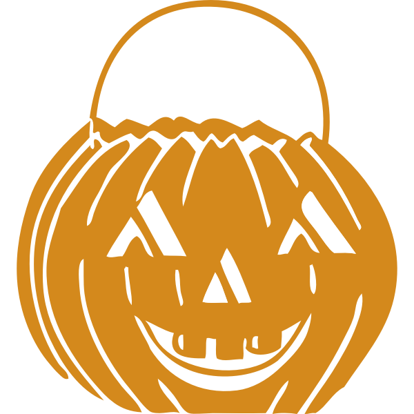 Vector graphics of a Halloween basket