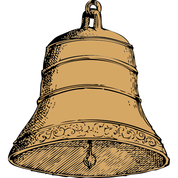 Old bell vector image