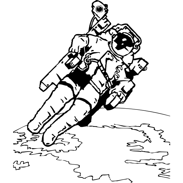 Spacewalk vector image