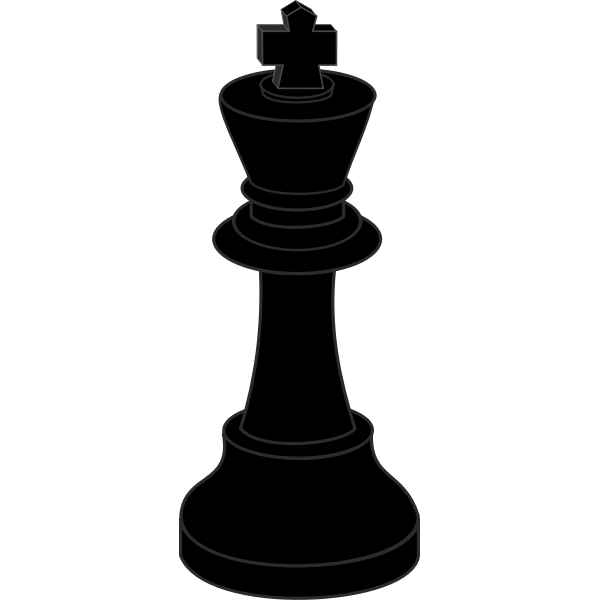 Chess piece, black king