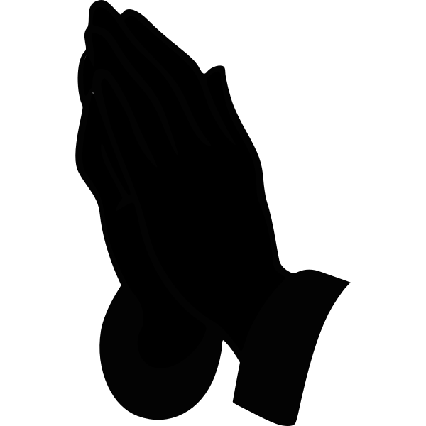 Praying Hands Silhouette