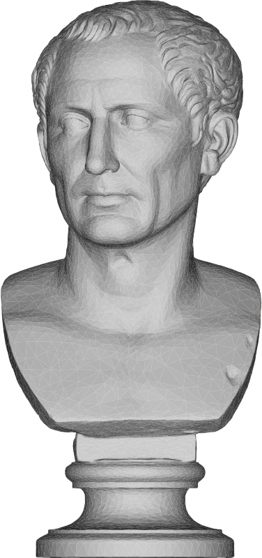 Julius Caesar Bust 3D Statue