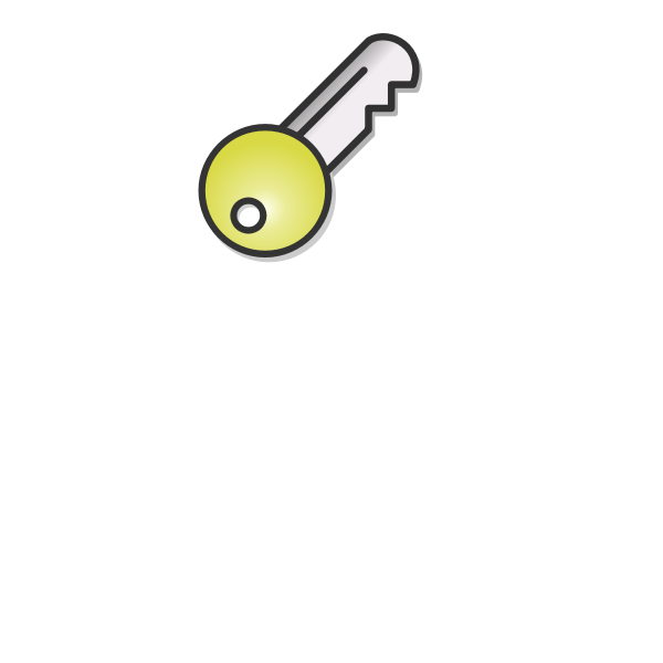 Vector illustration of a key