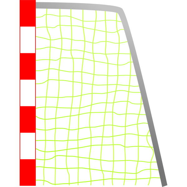 Soccer goal vector drawing