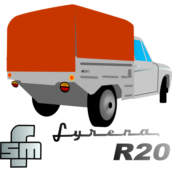 Syrena Pick-up Car Vector