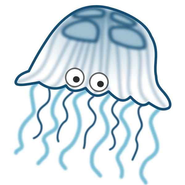 Cartoon jellyfish