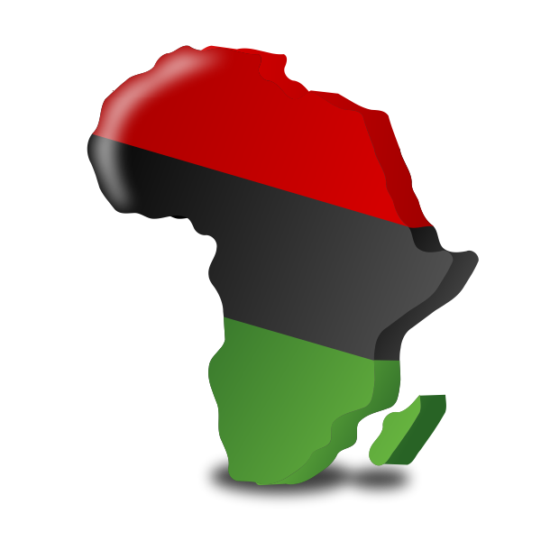 The Pan-African flag vector graphics