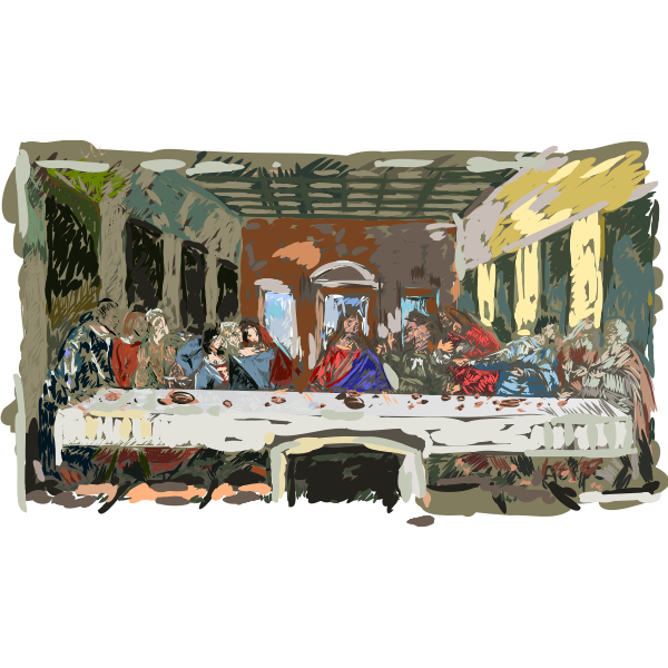 Last supper vector illustration | Free SVG