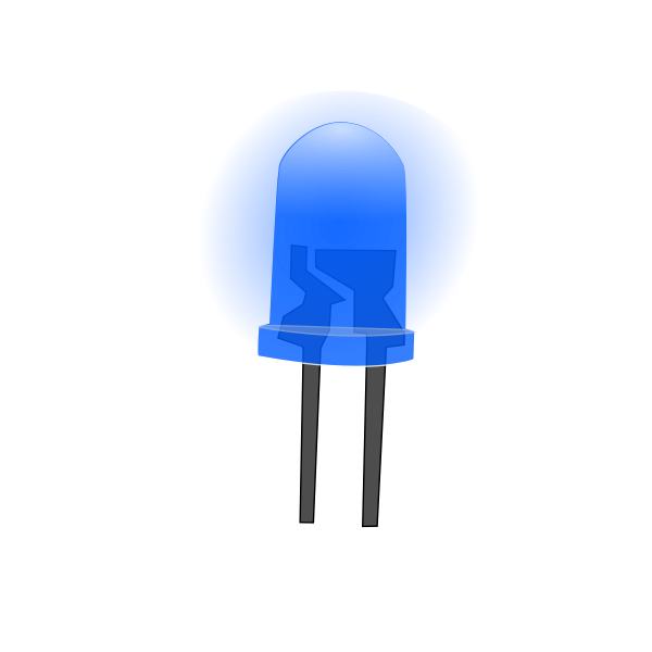 Blue led lamp