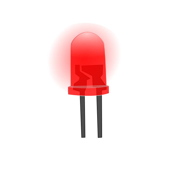 Red LED lamp