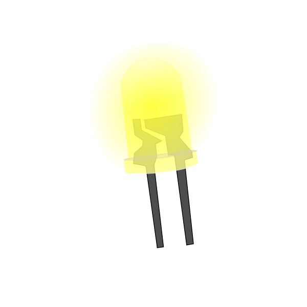 Yellow LED lamp