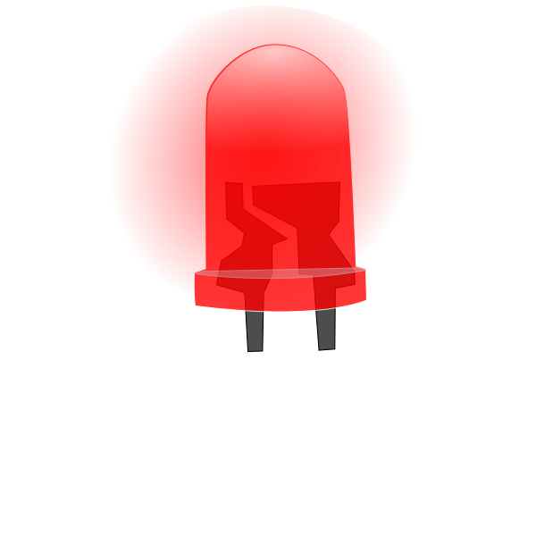 Red LED lamp image