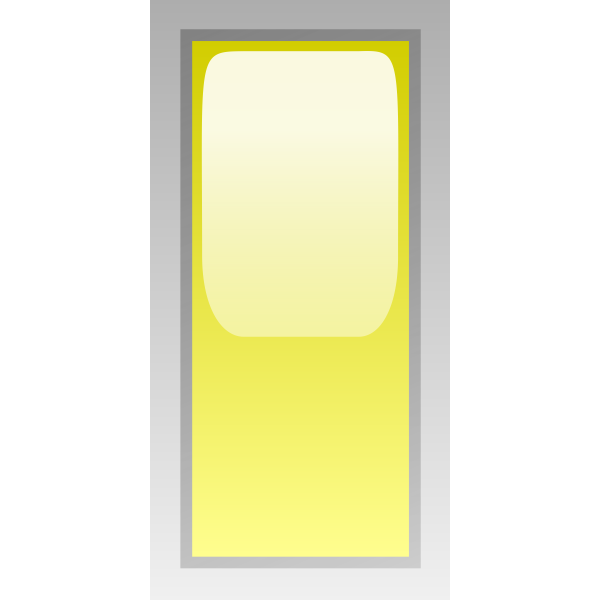 Rectangular yellow box vector illustration