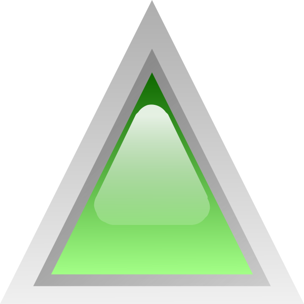 Green led triangle vector clip art