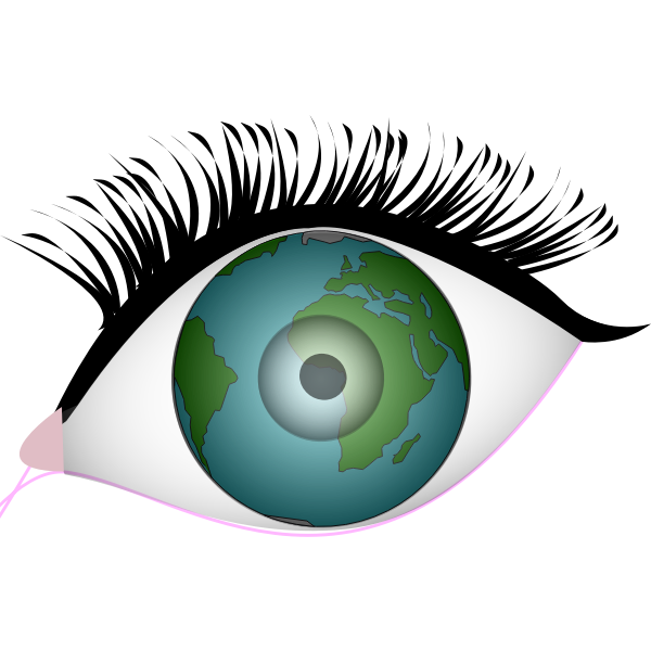 Eyes of the earth vector clip art