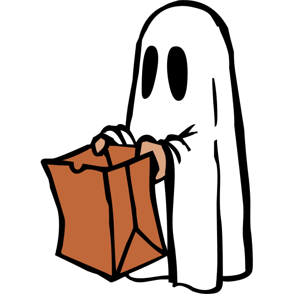 Ghost with bag (colour)