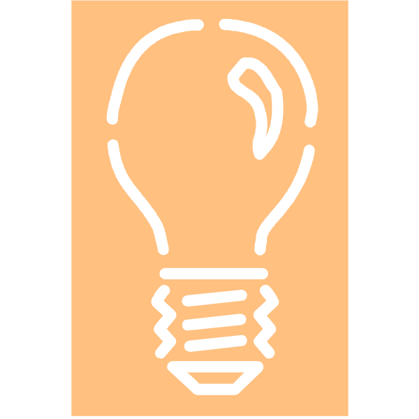 Light bulb 4 - white stroke